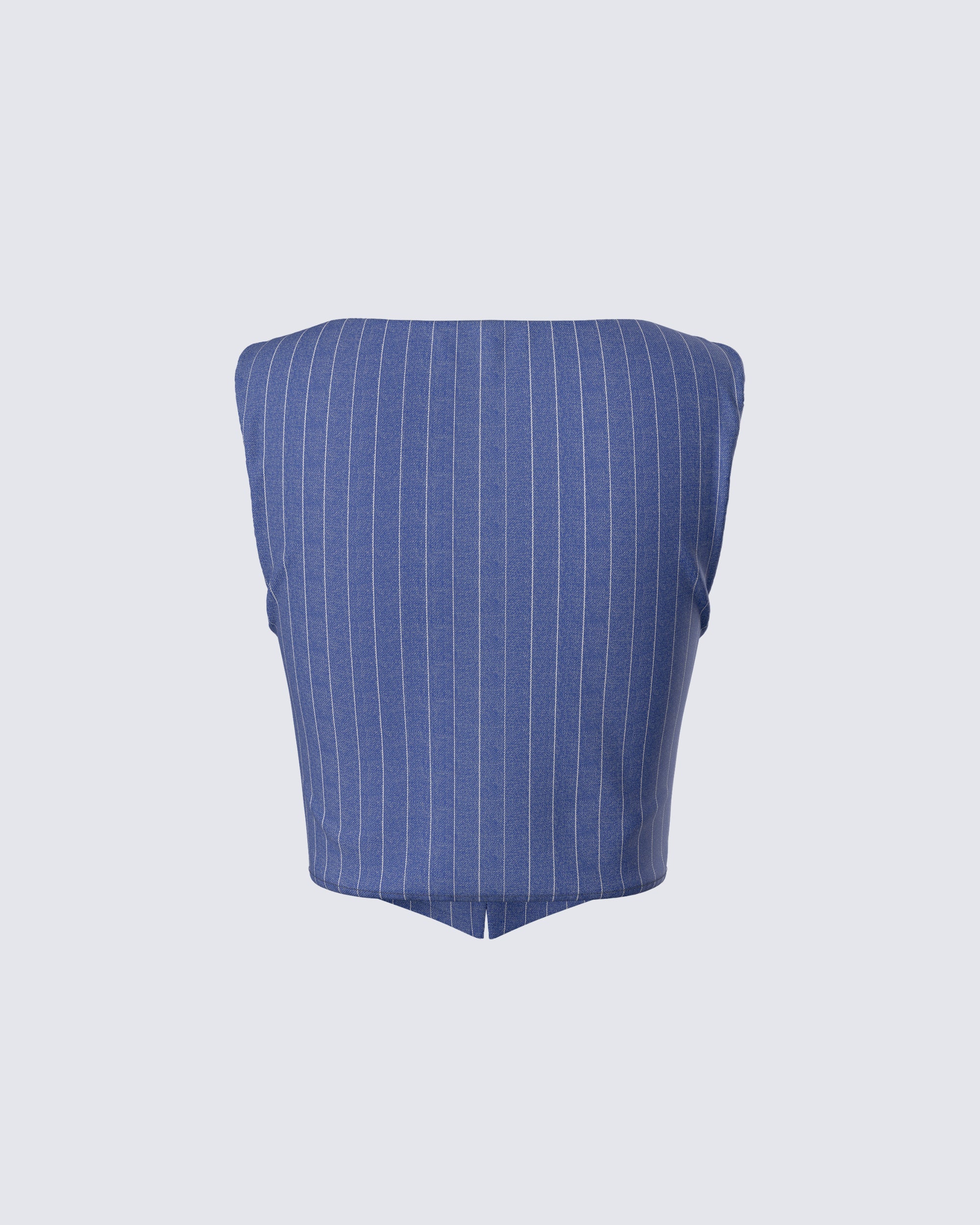 Ziva Grey Pinstripe Top - Image 3