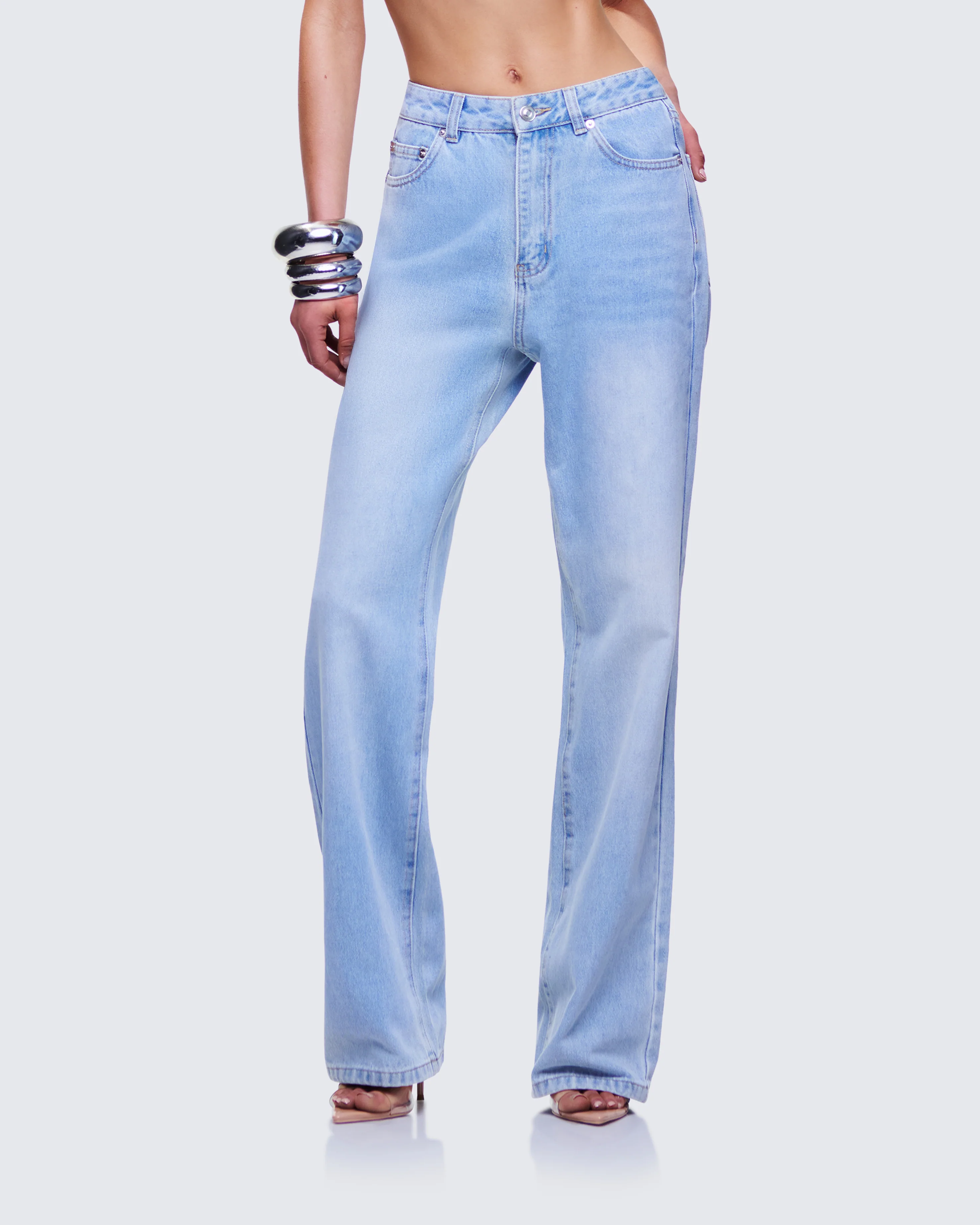 Zo Blue Denim Straight Leg Jean - Image 3