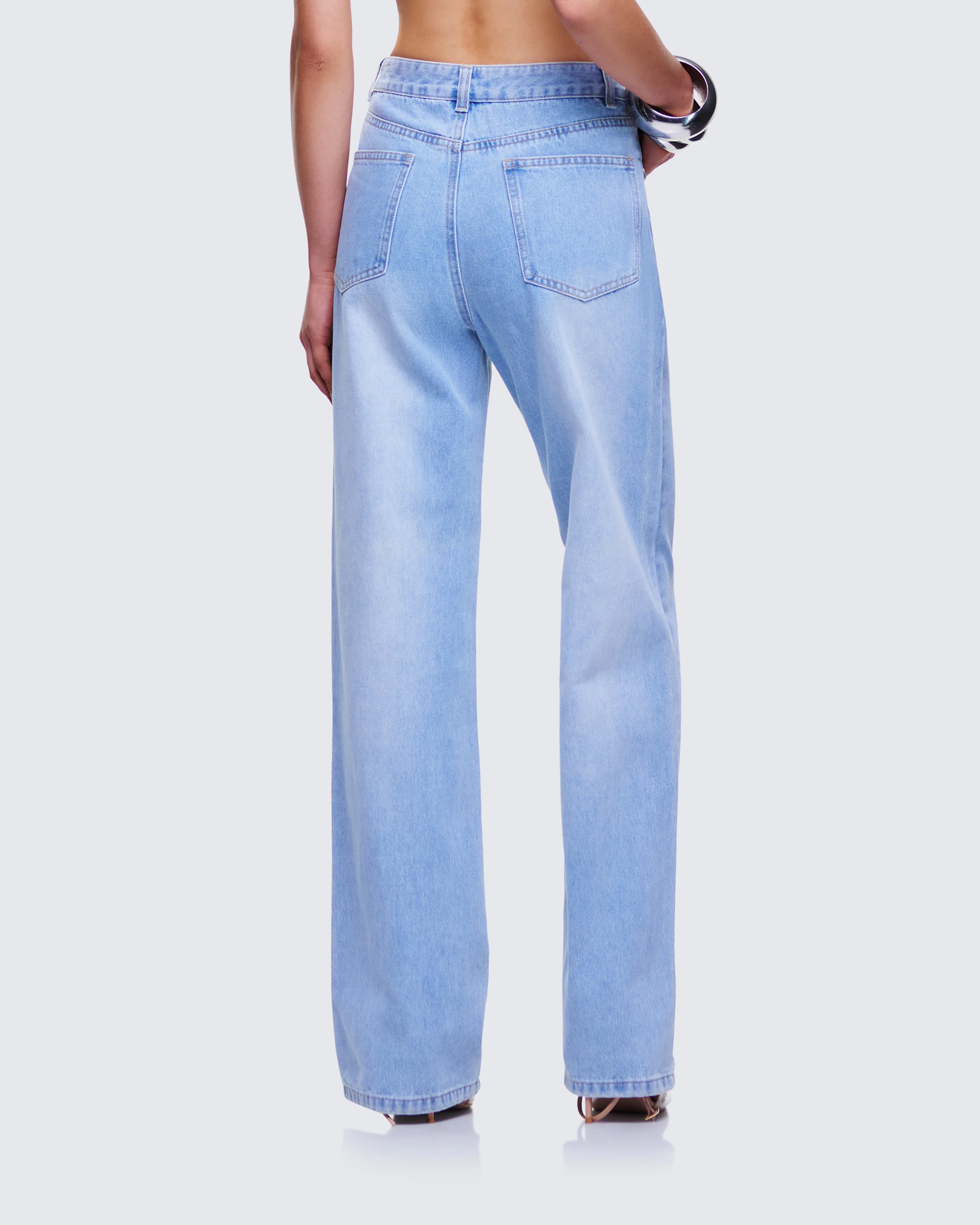 Zo Blue Denim Straight Leg Jean - Image 4