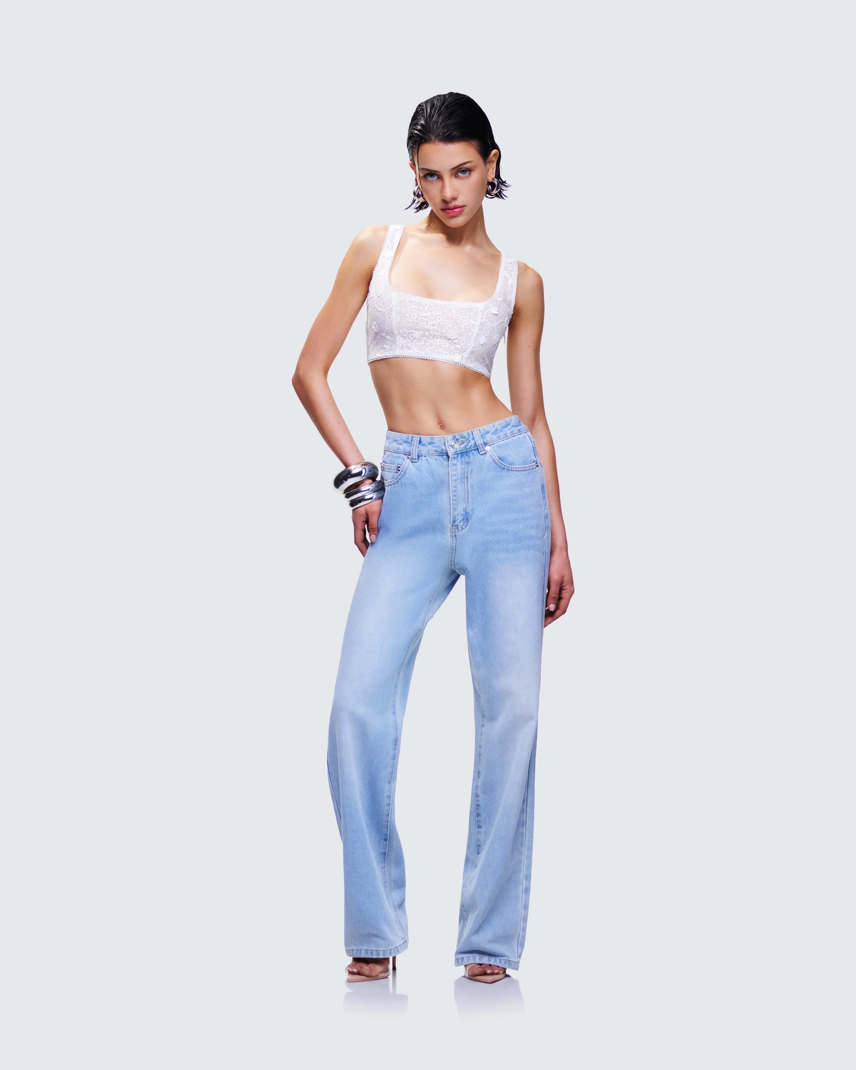 Zo Blue Denim Straight Leg Jean - Image 5